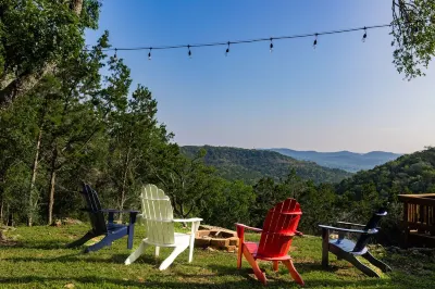 The Hillcrest Hideaway secluded Cabin with amazing Hill Country views