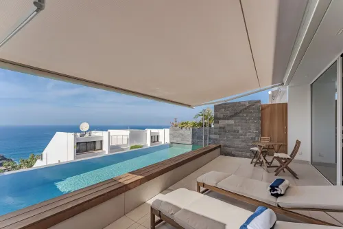 Magnífico Apartamento con Piscina Privada y Vistas al mar en los Gigantes Hoteles en Acantilados de Los Gigantes