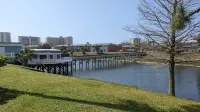 🌻 Gulf Terrace 115 🩴DOWNSTAIRS! NO STEPS🦩3 Pools, 🏖️ Boat/RV Parking