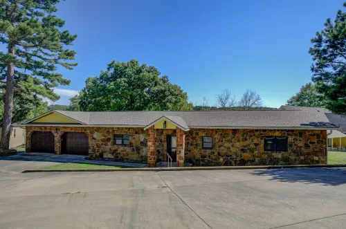 Waterfront Home with private boat ramp and boat dock.