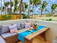 2 BR, 2 Bath villa on private beach in Los Corales, Bavaro Beach, Punta Cana.