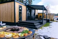 Smart mobile home on the lake with whirlpool (WA102)