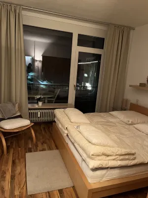 Bright 2-room apartment with terrace and beautiful view
