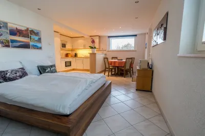 Studio mit Küche für 2 Personen 5-10 Min. zum See und 1 Min. zur Bushaltestelle Hotels near Town of Spiez