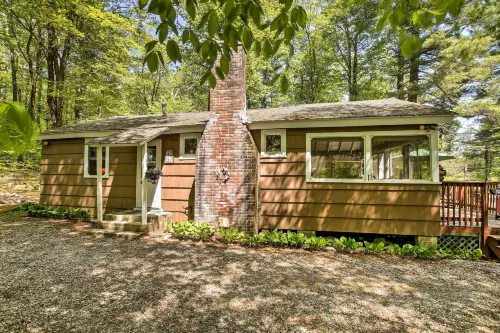 Pet-Friendly Cabin w/ Fire Pit, BBQ & Great Deck!