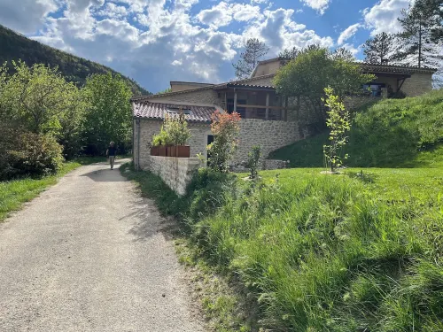 In the heart of the Drôme valley, between Die and Crest,  independent gîte Hotel a Drome