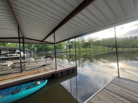 Spring Pond Cabin at White Buffalo Lodge;Family-sized with lake access