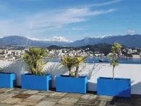 Rooftop luxury jacuzzi terrace sea view city center