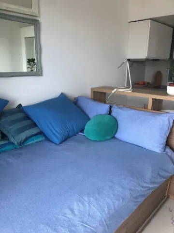 Studio flat in private road with magnificant balcony view of Cap Ferrat