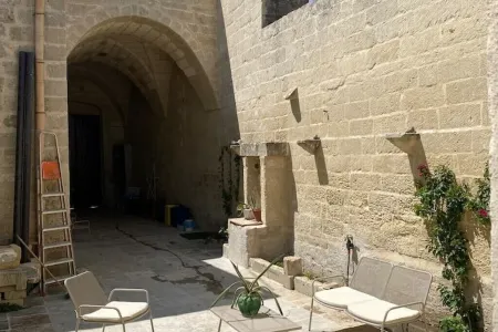 Old courtyard house in the village