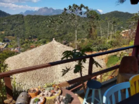 Rustic house with paradisiacal view to the Woman of Stone.