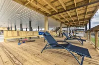 Upscale Riverfront Home w/ Beach & Fire Pit! - balcony