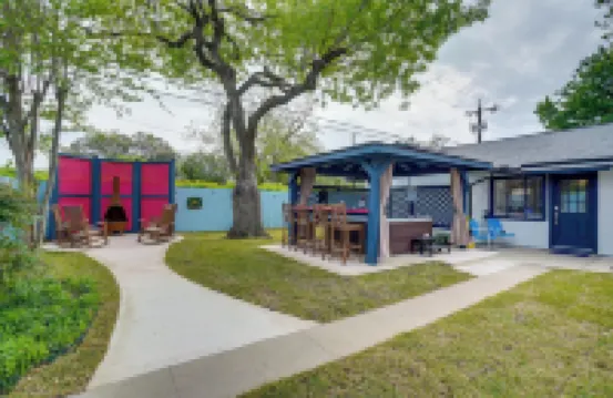 聖安東尼奧度假屋，配有私人熱水浴缸和燃氣燒烤爐