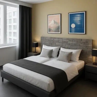 Hotel Stadt Hamburg am Fluss Saarbrücken by Klassen Stay - 駐車場