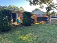 House with pool/privacy/fire pit fence in town