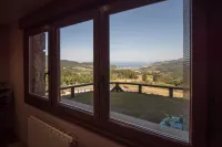 Rural apartment with sea views
