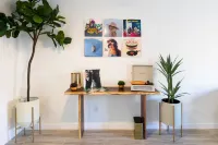 Spin Some Vinyl at a Lush Green Retreat with Two Bedrooms