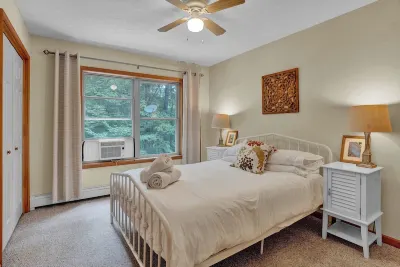 Short Walk to Lake w/HotTub, Private Sauna, AC, Pets OK! Near Hikes & Waterparks