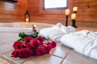 Luxurious, Romantic, Cozy Cabin/Great Reviews/Close to Town/Clean/Hot tub! - Romantic