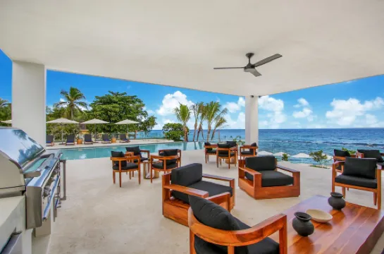 Luxurious 12-bedroom Oceanfront Villa With Private Chef Butler Private Beach in Casa de Campo Resort - 5-Star