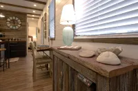Rooftop Deck and Custom Tiled Shower - Charming Tiny Home Hotels in McLennan County