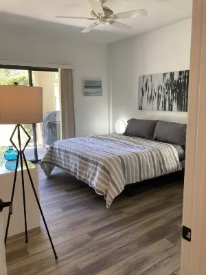 Awesome lake, golf course, mountain view Desert Princess Country Club condo!