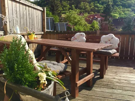 New Feriewohnung in the heart of the valley with stunning view to Roßtrappe,