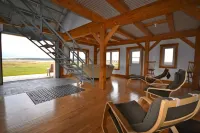 New  Beachfront  Post+beam Cottage, Amazing Sunsets and Just Off Cabot Trail Hotels in Inverness County