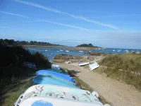Fisherman's cottage nestled in the rocks of Trégastel, Pink Granite Coast