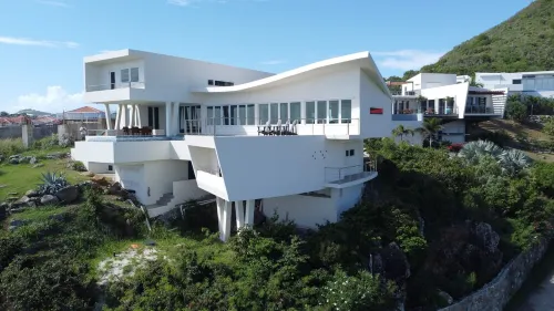 Tropical modern villa with stunning sea views