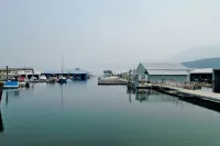 Sweeping by the lake by the lake