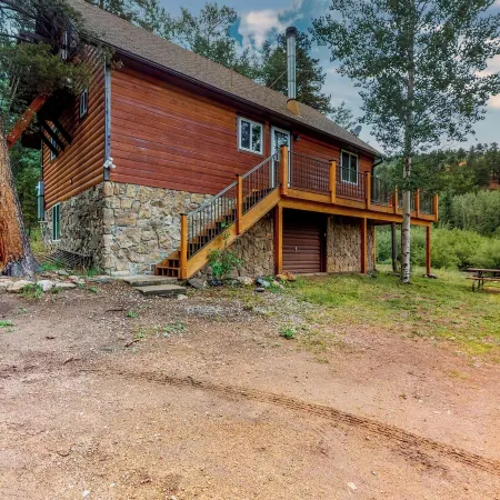 Deck & Mtn Views! Family A-frame Cabin Near Stream