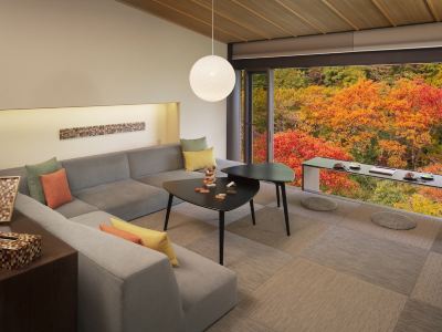 箱根ごこちの間　清流リビング付き和洋室 星野リゾート 界 箱根の写真