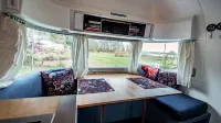 Beachfront Steampunk Airstream, Cosy Year-Round Glamping on the Kitsap Peninsula