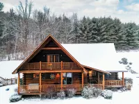 Indoor Pool, Luxury Log Estate, 2 Story Game Room Hotels in Deposit