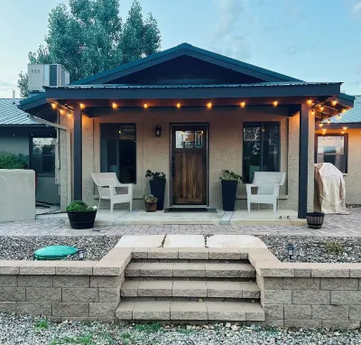 Bring your horse and cool off in Prescott!  Home & stables back up to trails!