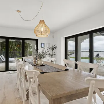 The Sunset Escape: Riverfront Elegance with Pool