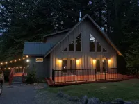 麋鹿溪山林小屋-小鎮，熱水浴缸、遊戲桌、Apple TV和火坑 - Wi-Fi
