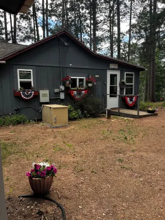 Cozy vintage cabin on a private lake in the Northwoods.