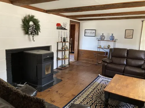 This cozy apartment is situated on 20 acres with a distant view of Sebago Lake.