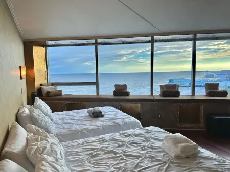 Atlantic City’s spectacular beachfront direct ocean view from the 27th floor.