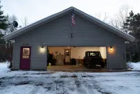 3 bedroom/2 bath house in St. Germain. Heated garage-backs to snowmobile trail!