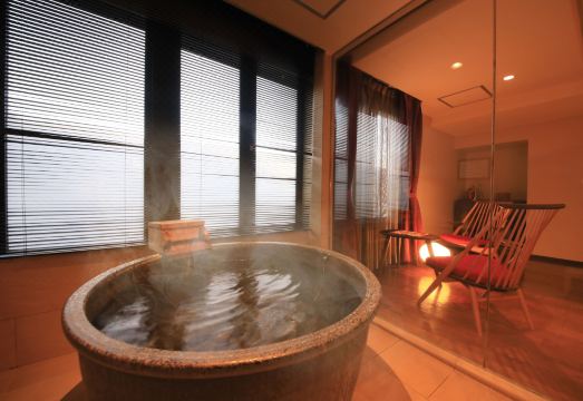 텐스이 사료의 온천 전경