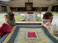 2 X Double Bed Glamping Wagon at Dalby Forest Hotels in Ryedale District