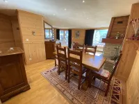 Right in the center, 400m from the slopes: south-facing apartment - 90 M2 with fireplace