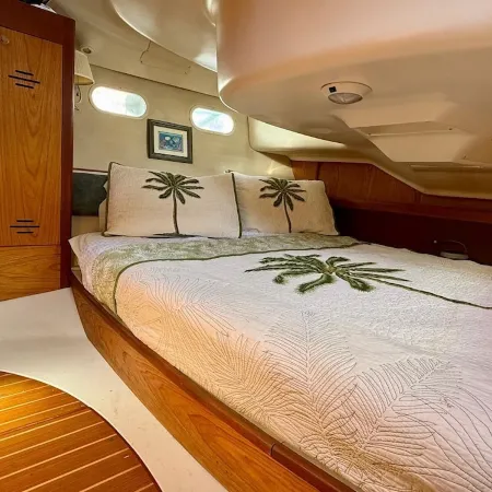Stay aboard elegant sailboat