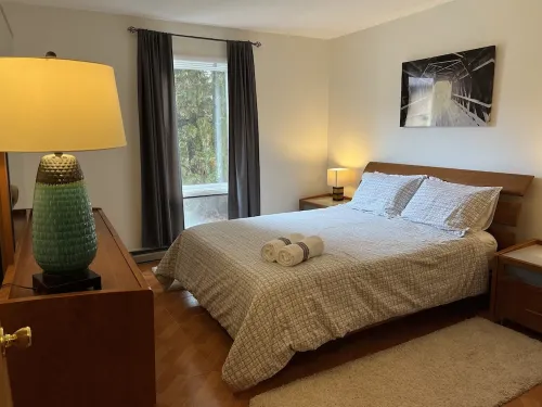 Slopeside Condo with indoor fireplace