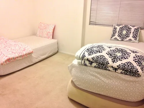 Clean and Comfortable Master Suite