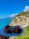 In Riomaggiore Cinque Terre with breathtaking sea view