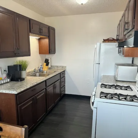 2 bedroom apartment overlooking the the mouth of the Kenai River. Downtown Kenai
